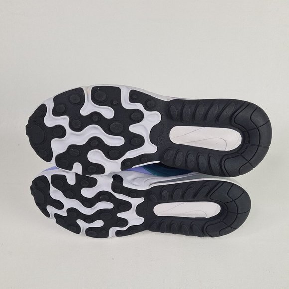 Nike Air Max 270 React Purple Gry Running Women Sneakers Shoes - Picture 10 of 14